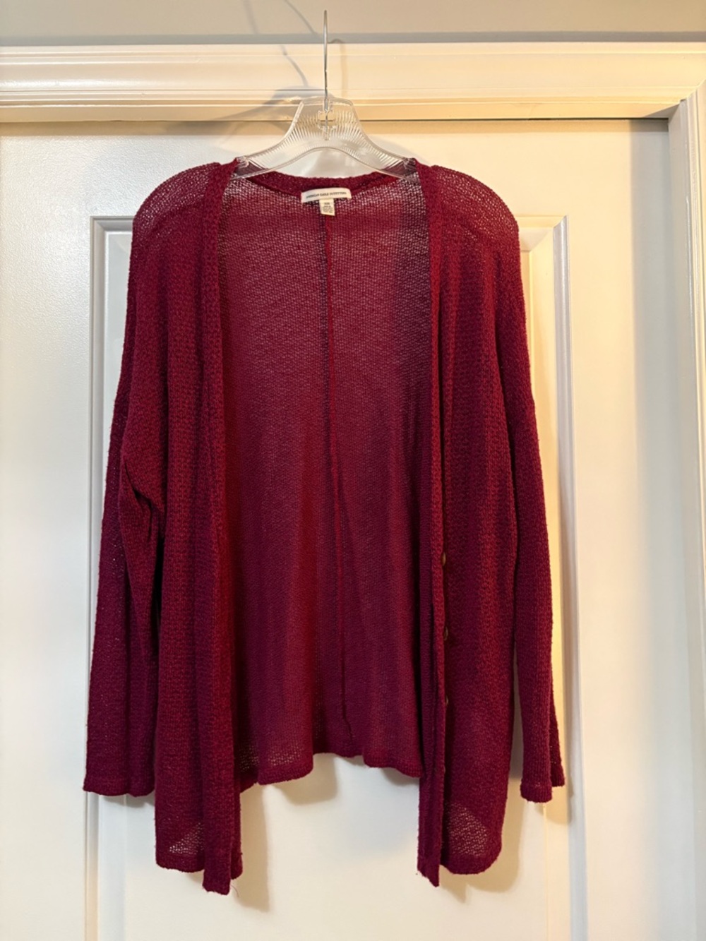NWOT American Eagle Open-Front Cardigan - Wine color